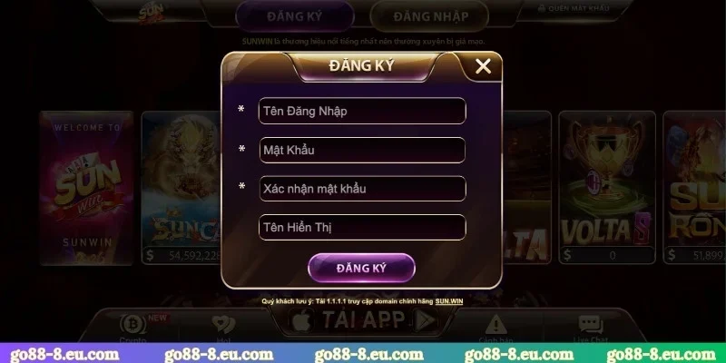 Cách đăng ký Go88 nhận 50K miễn phí